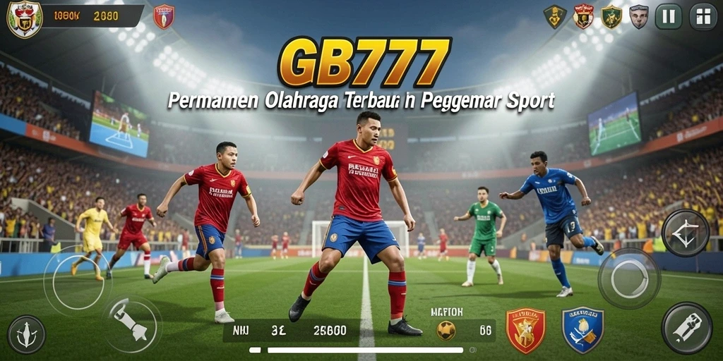 Tampilan gameplay intens dari GB777 yang menampilkan aksi olahraga.
