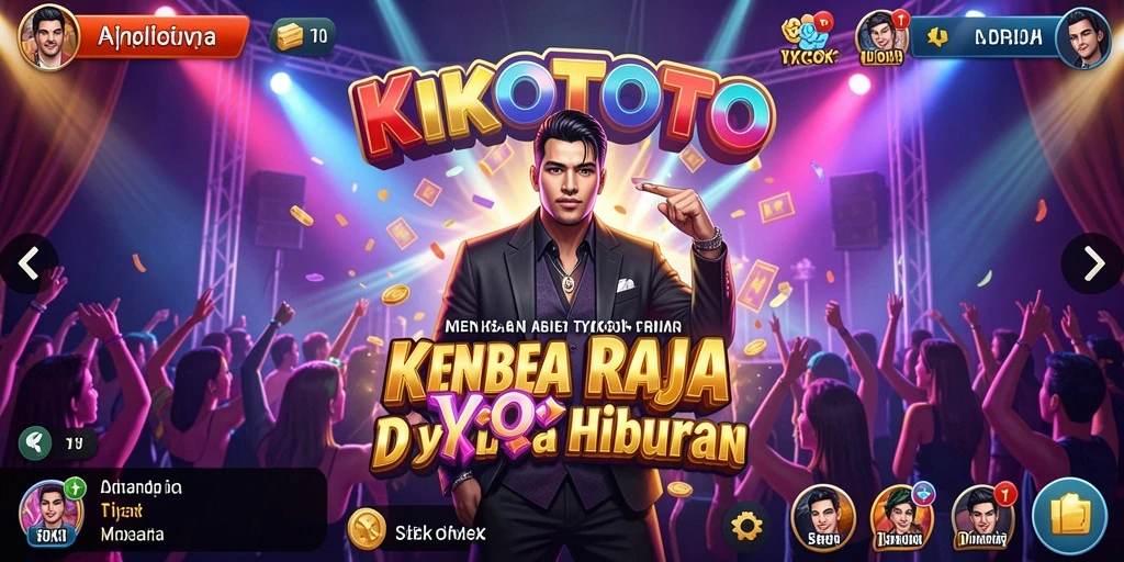 Screenshot KIKOTOTO menampilkan gameplay yang seru dan interaktif di dunia Tycoon.