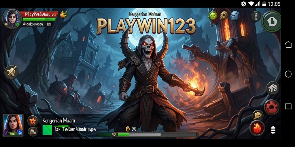 Screenshot gameplay PLAYWIN123 dengan suasana Horror yang mendebarkan.