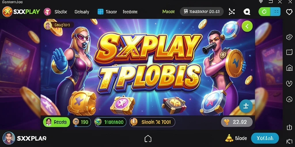 Screenshot gameplay SXXPLAY menampilkan putaran Slot yang mendebarkan.
