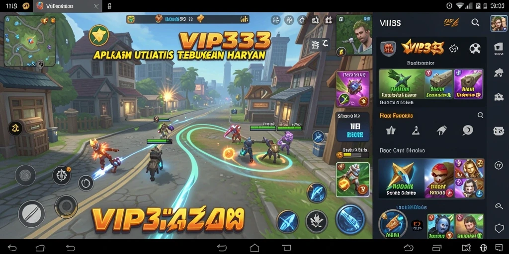 Screenshot utama VIP333 menunjukkan antarmuka aplikasi yang intuitif dan bersih.