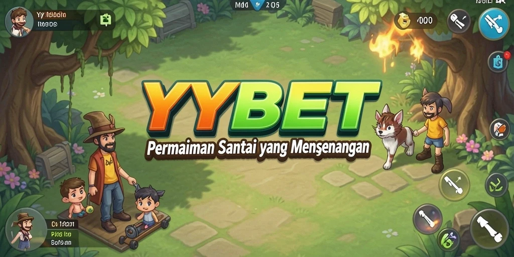 Tampilan gameplay YYBET yang ceria dan menghibur.